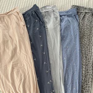5 pairs Gap BODY pajama joggers